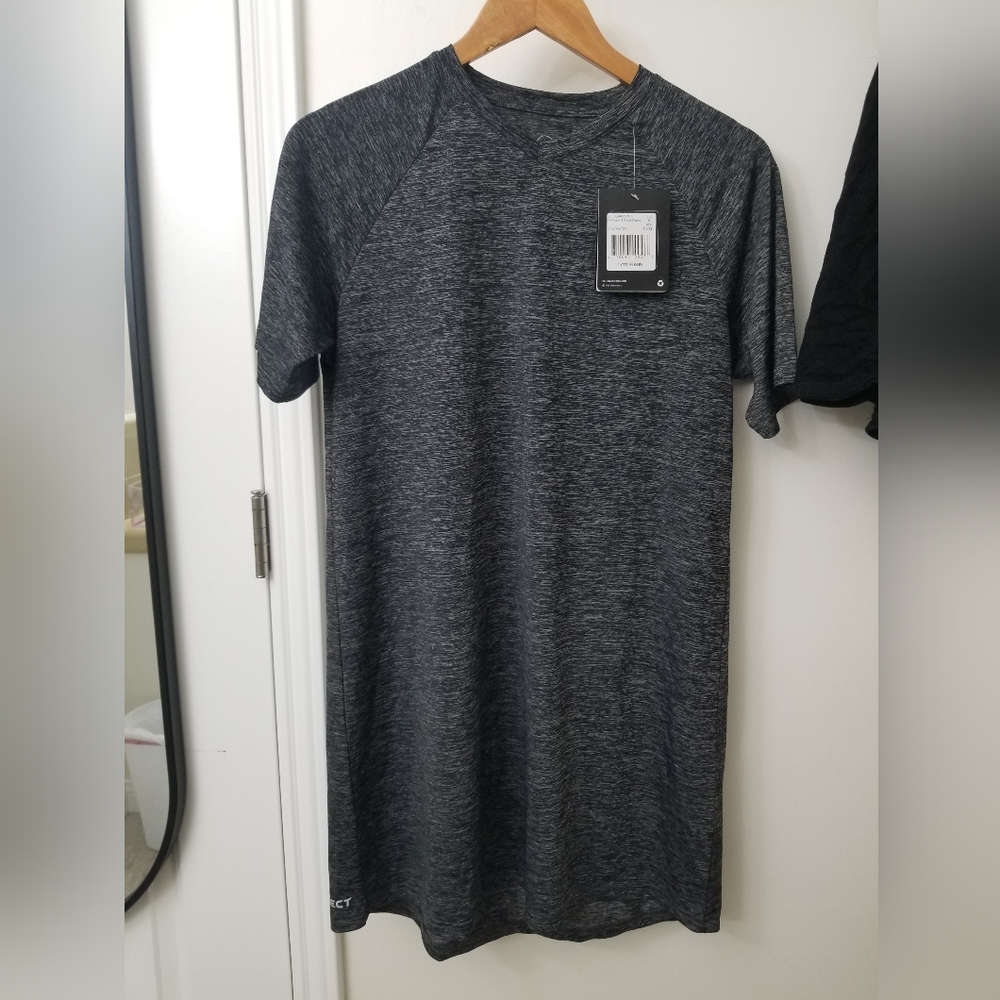 Heather gray T-shirt dress/tunic